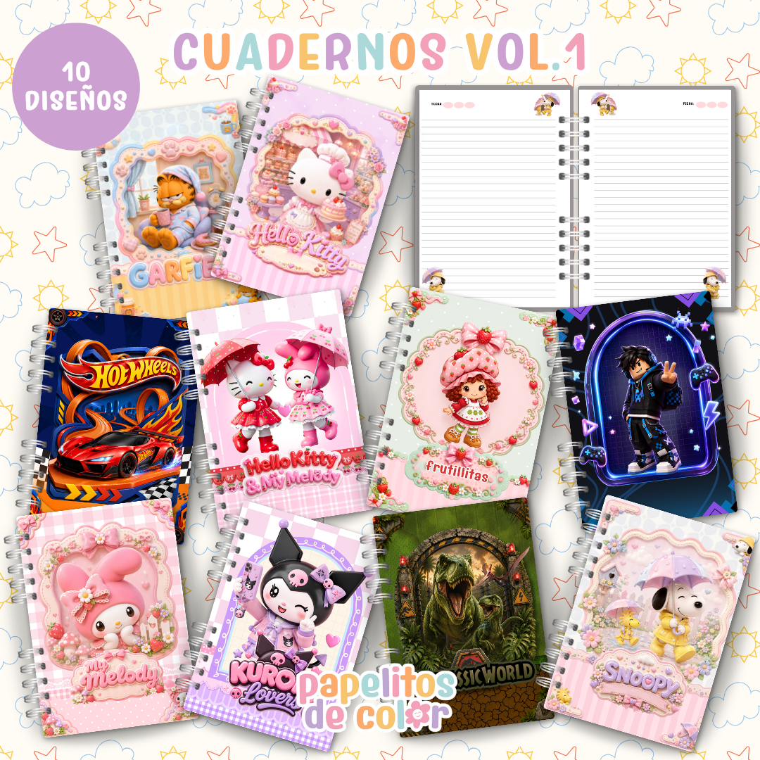 ✨ Cuadernos Animados Vol. 1 📒💖
