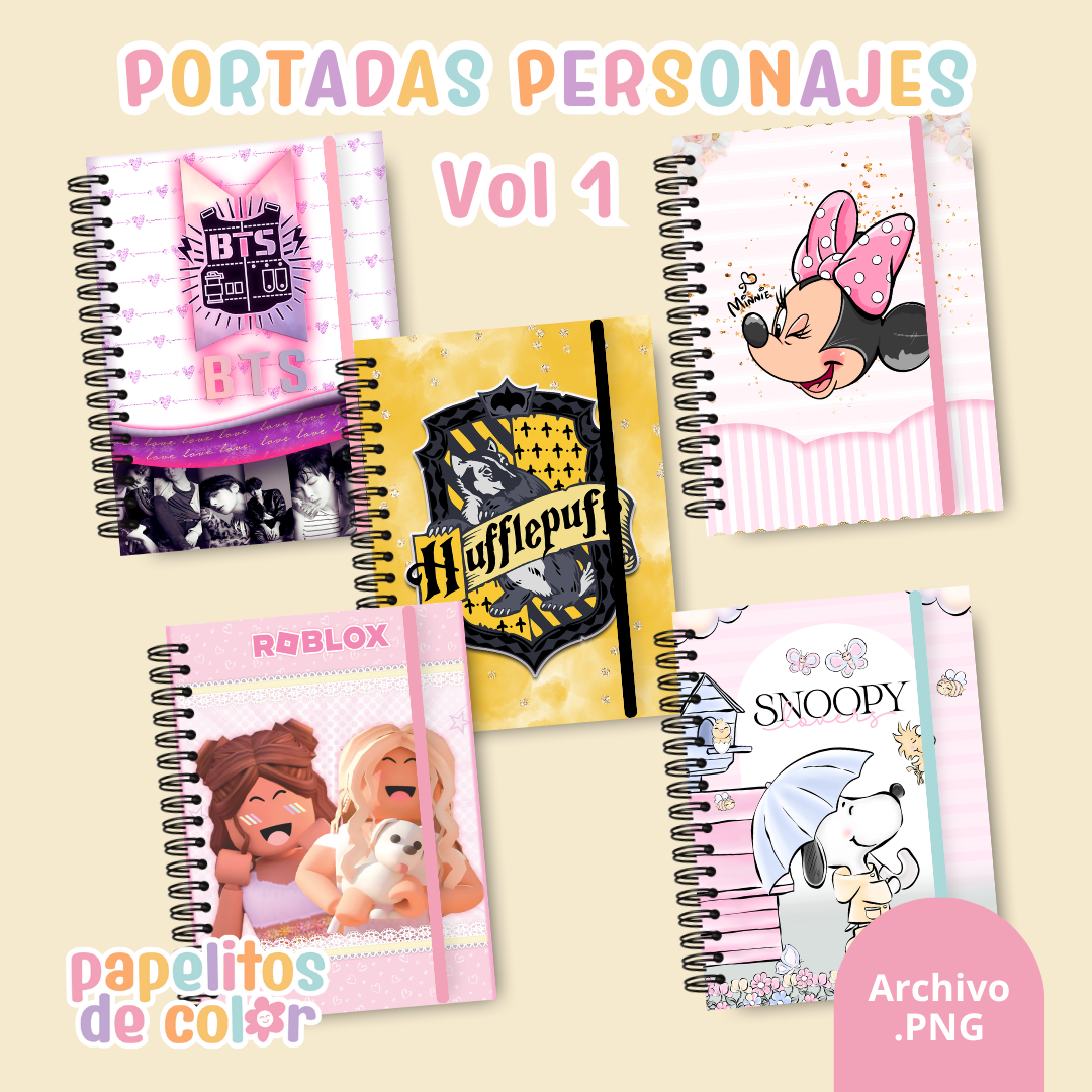 📚 Combo Portadas Personajes – Vol. 1 🎨💖