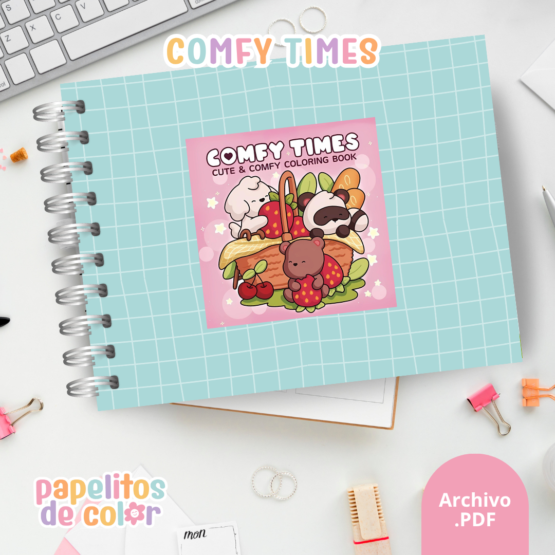 🧸 Libro para Pintar Comfy Times✨