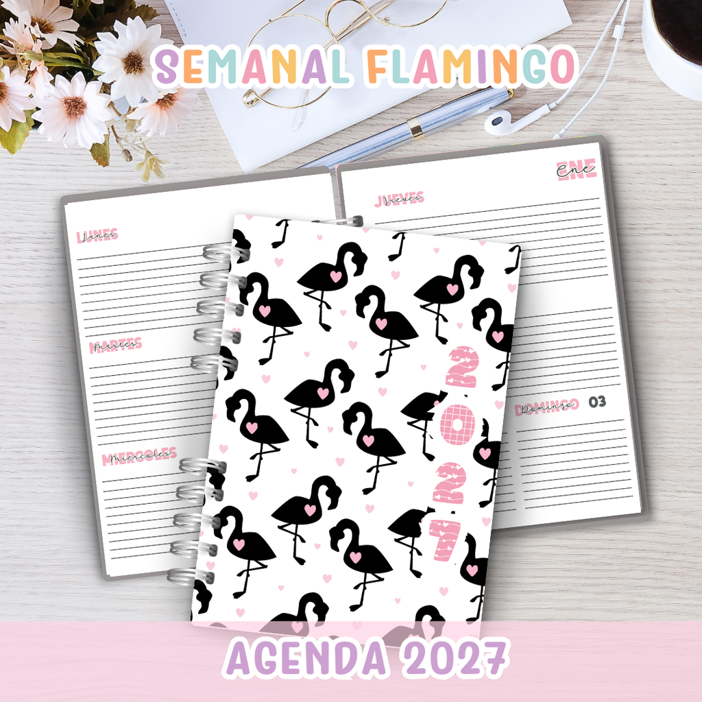 🦩 Agenda Semanal Flamingo 2027 ✨