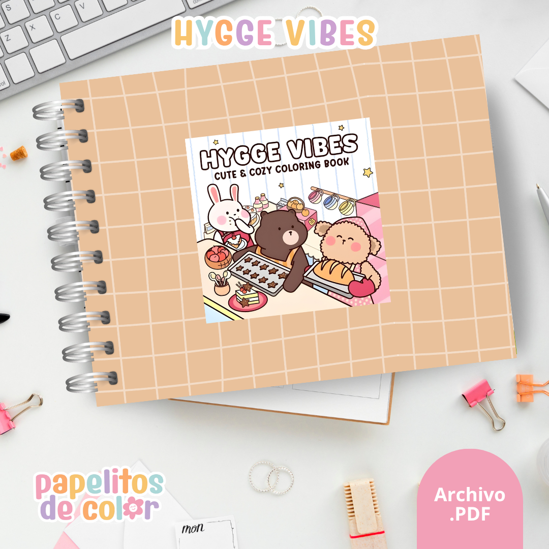 🌿 Libro para Pintar  - HYGGE VIBES  ✨