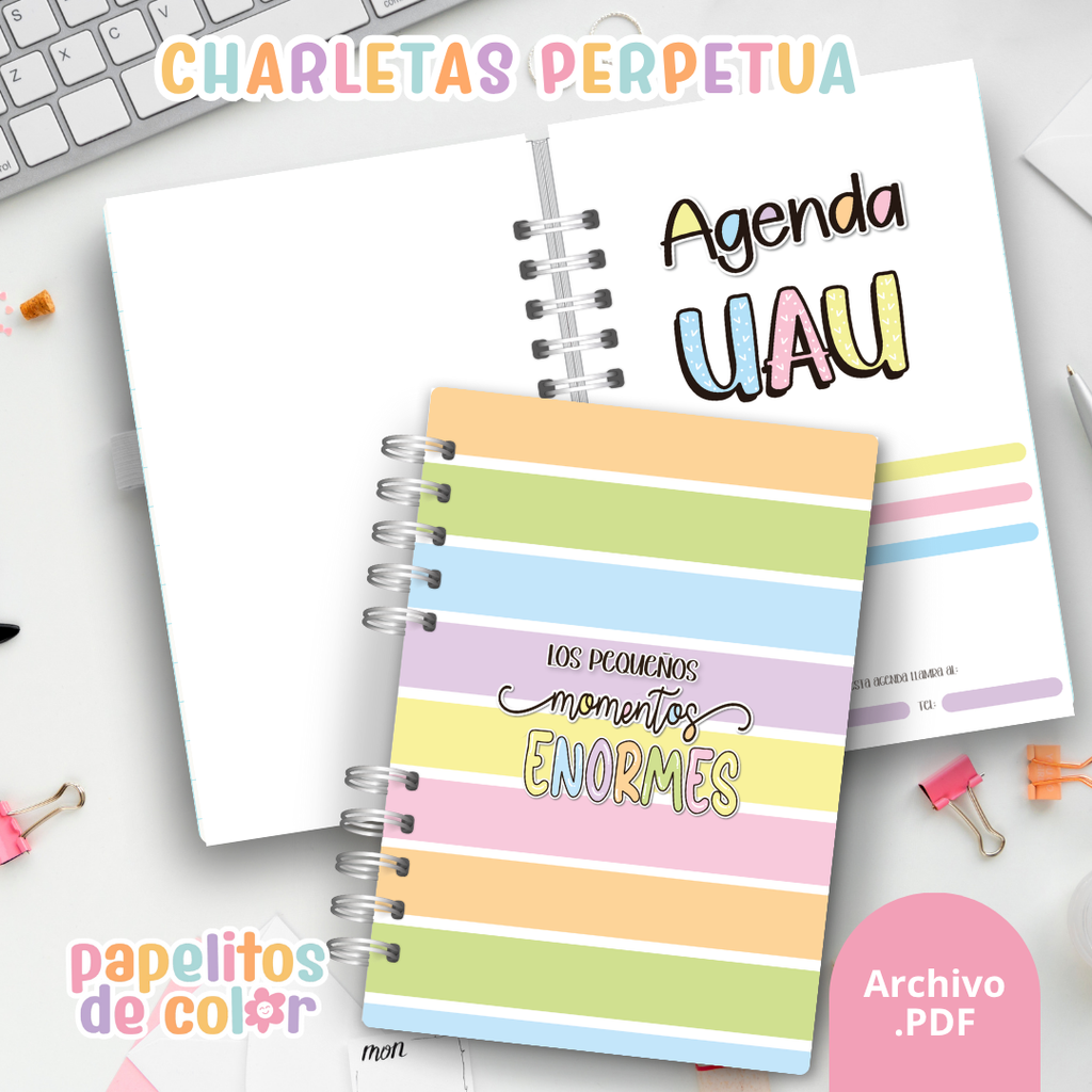 ✨ Agenda Charletas Semanal 💬🩷 (Perpetua)