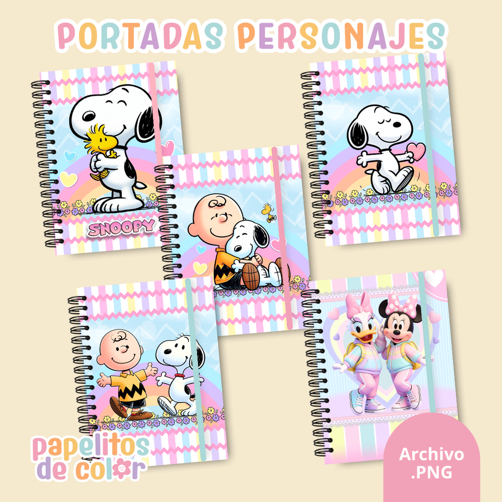 📚✨ Combo Portadas Personajes – Vol. 2 🎨💖