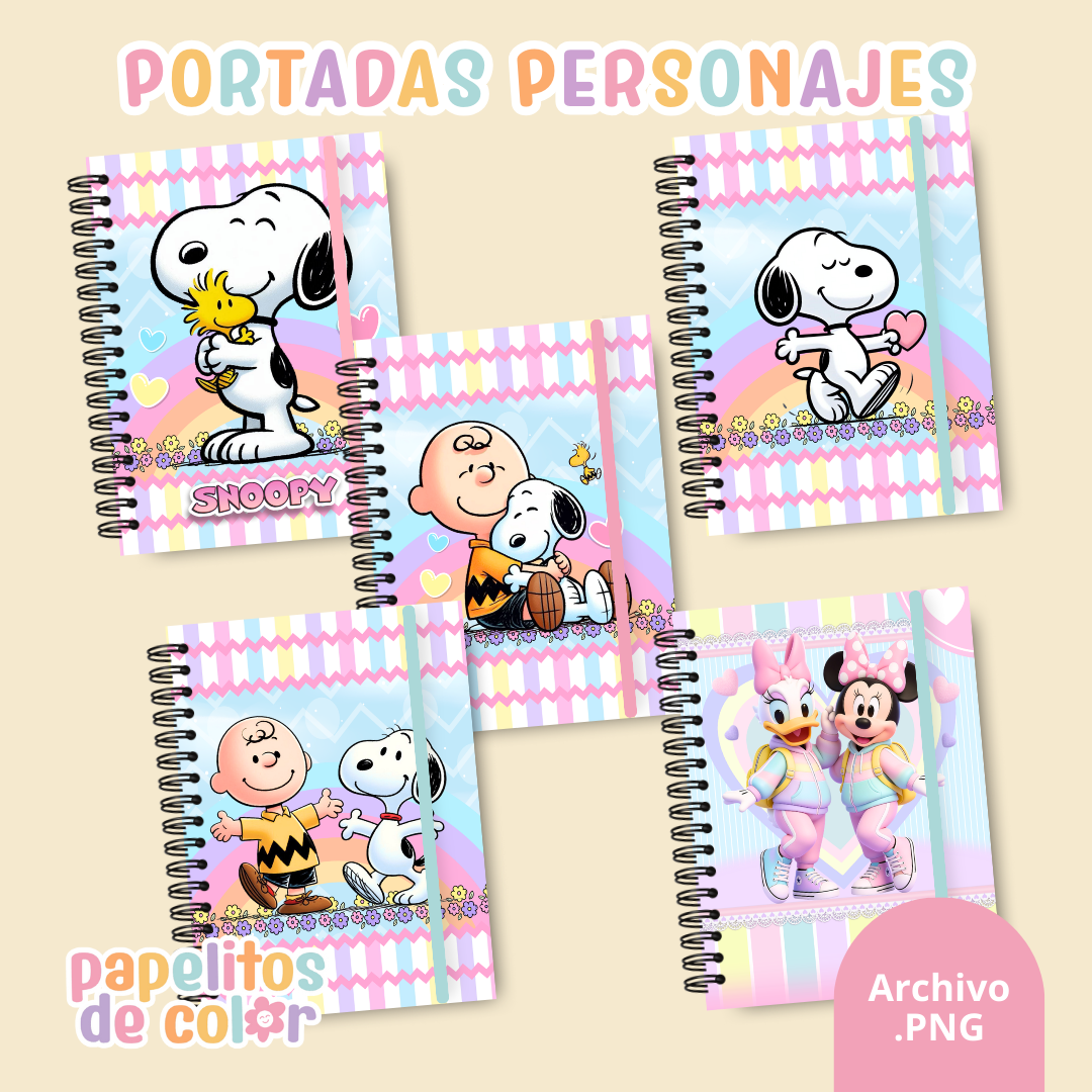 📚✨ Combo Portadas Personajes – Vol. 2 🎨💖