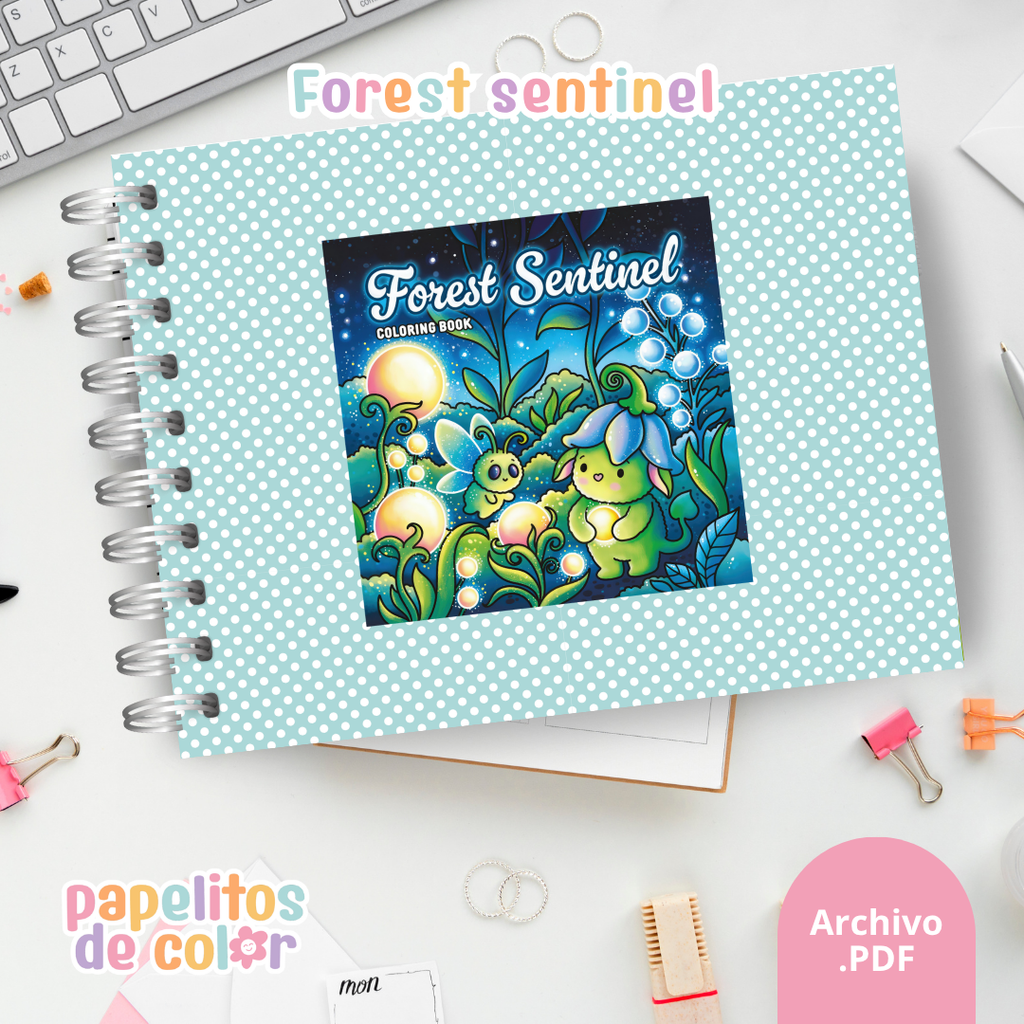🌲🦊 Libro para Pintar Forest Sentinel  ✨