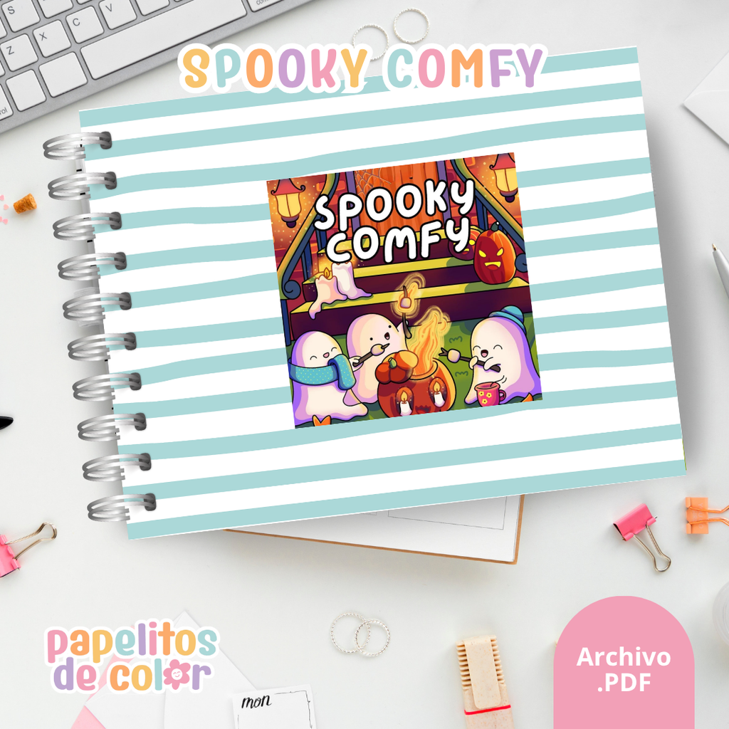 🎃🕯️ Libro para Pintar Spooky Comfy ✨