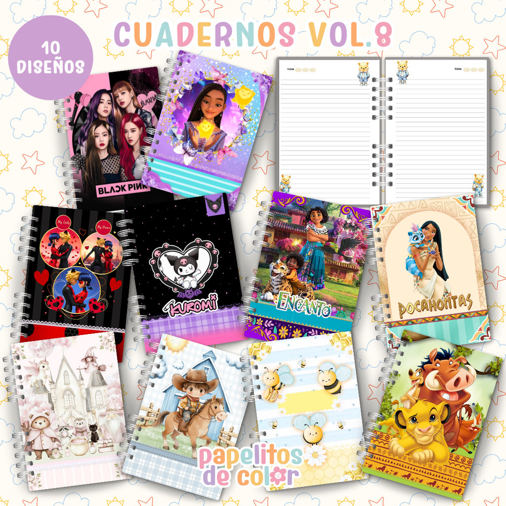 ✨ Cuadernos Animados Vol. 8 📒💖
