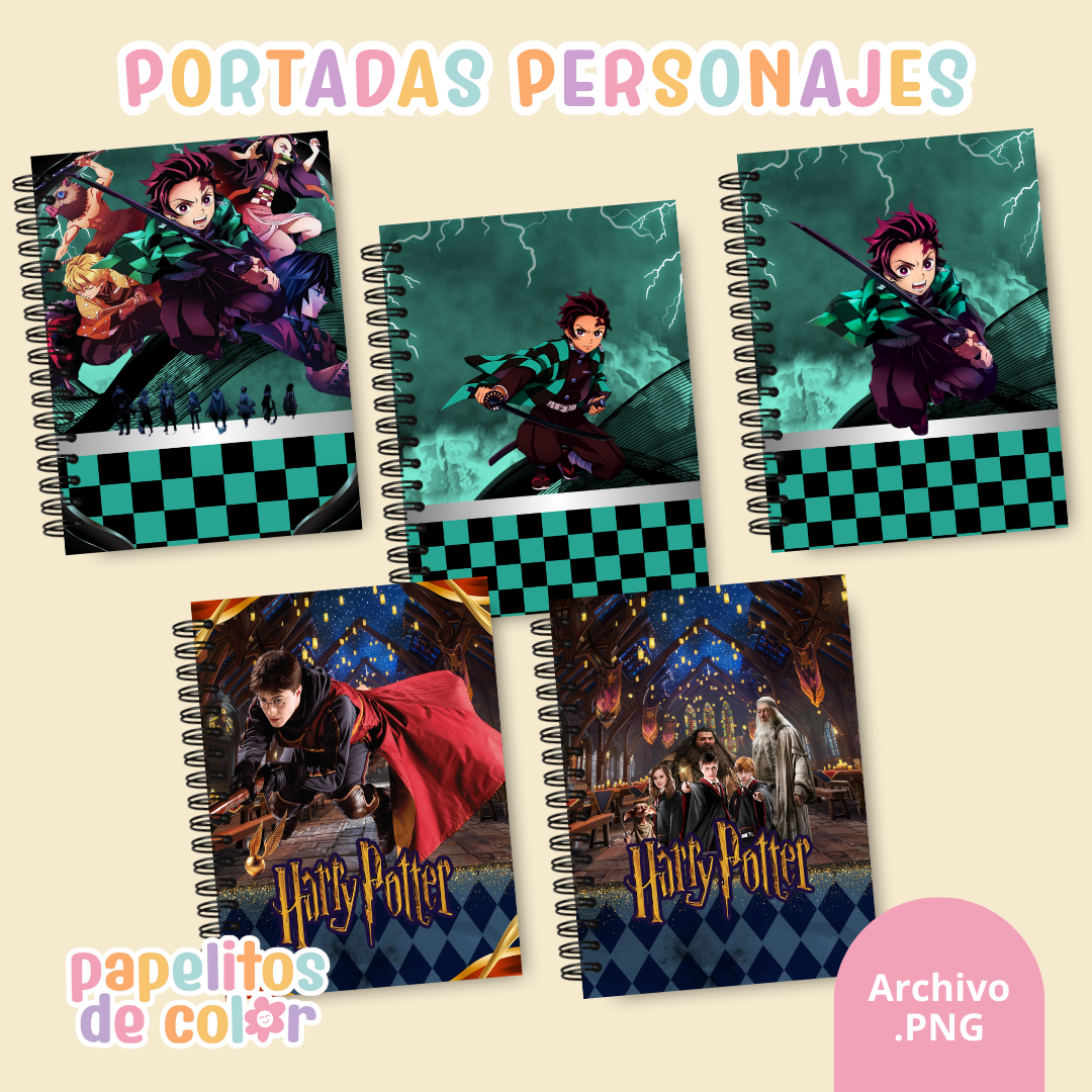 📚✨ Combo Portadas Personajes – Vol. 6 🎨💖
