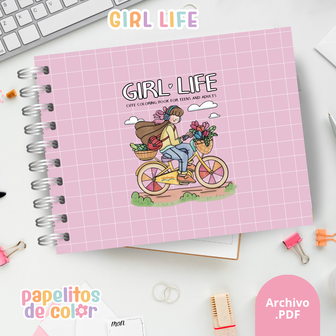 🎨 Libro para Pintar – Girl Life