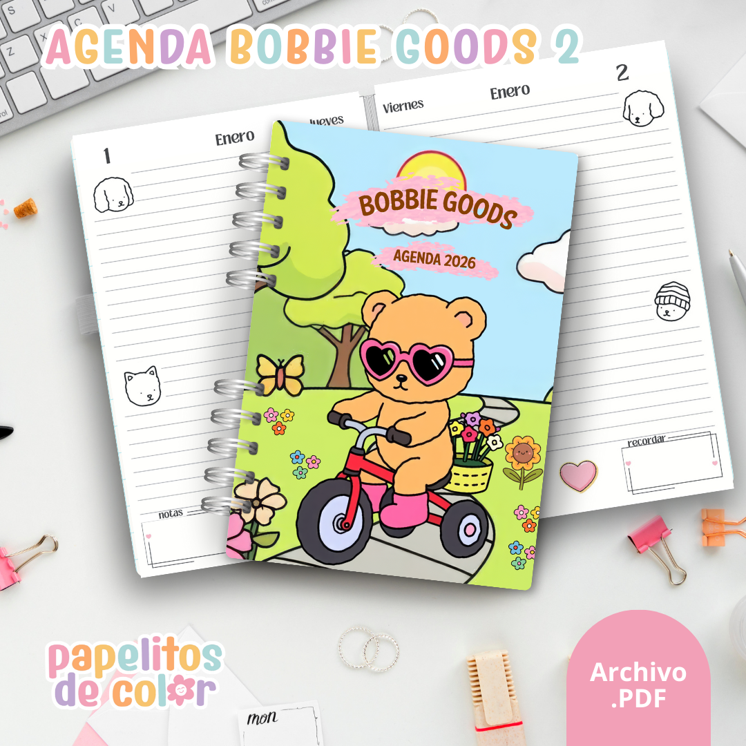 🐻Agenda Bobbie Goods 2 – 2026✨