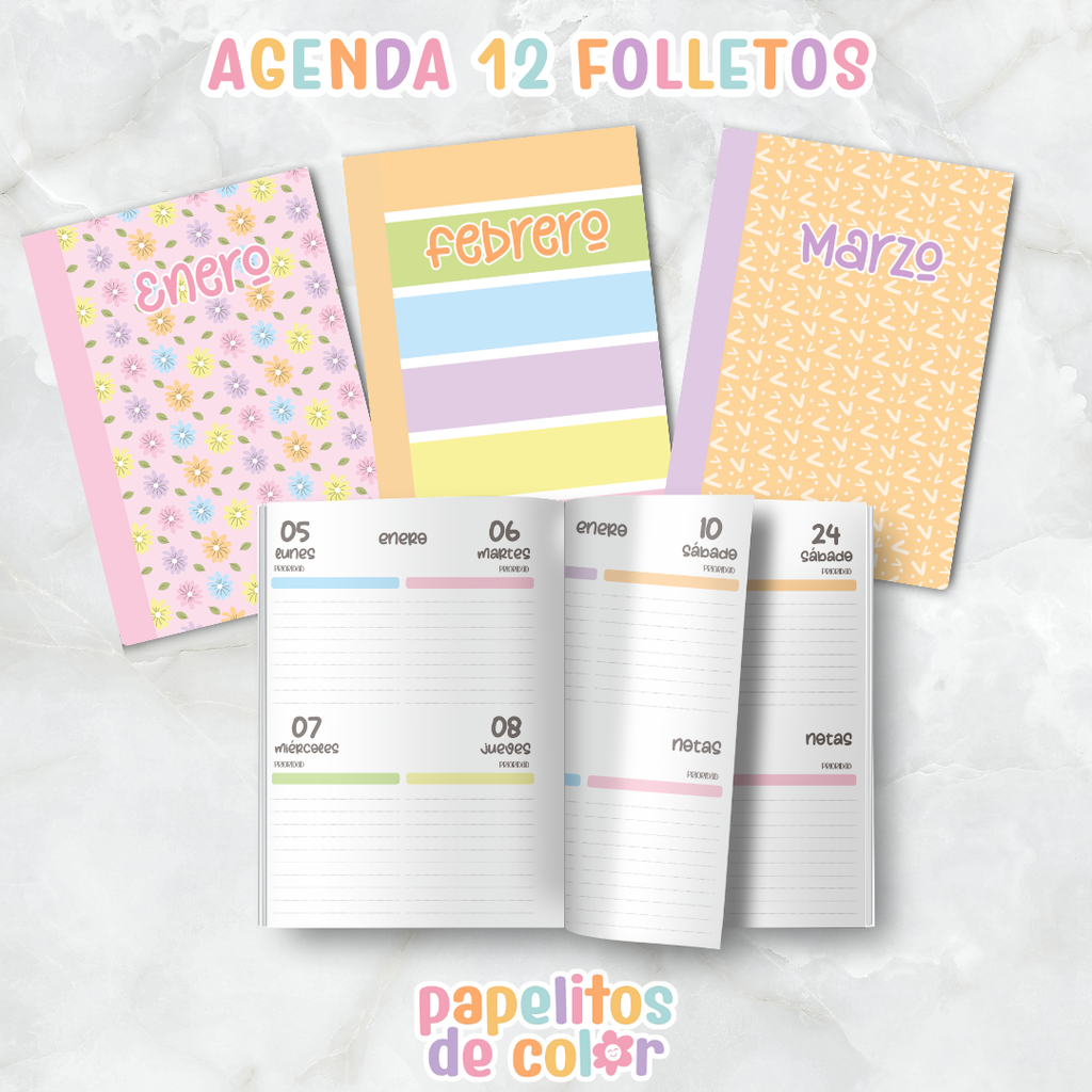 💫Agenda Charletas - Estilo Folleto 🗓️