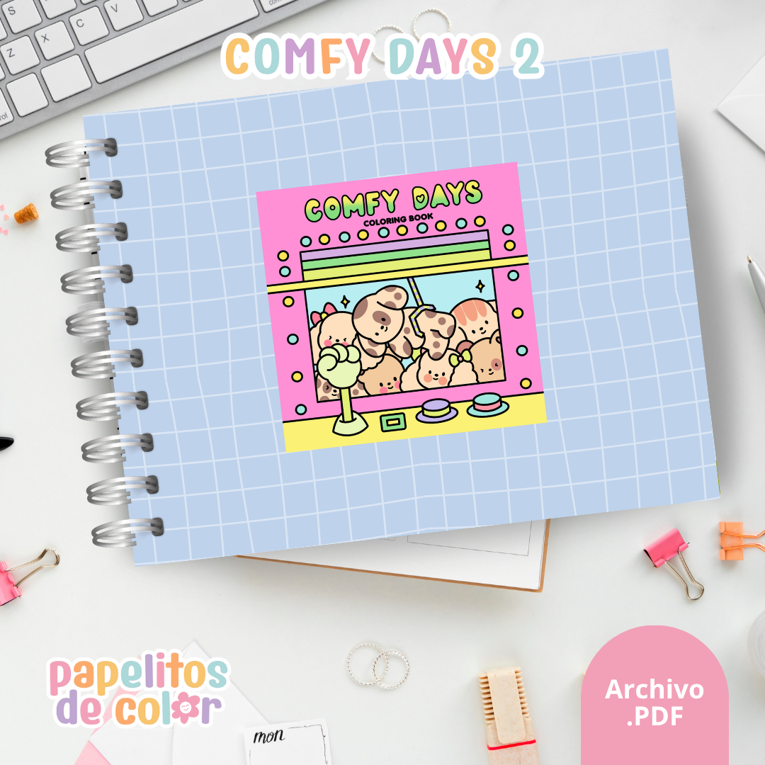 ☁️ Cuaderno para Pintar Comfy Days 2✨