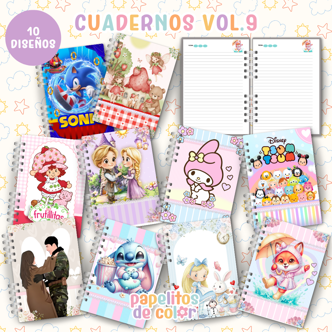 ✨ Cuadernos Animados Vol. 9 📒💖