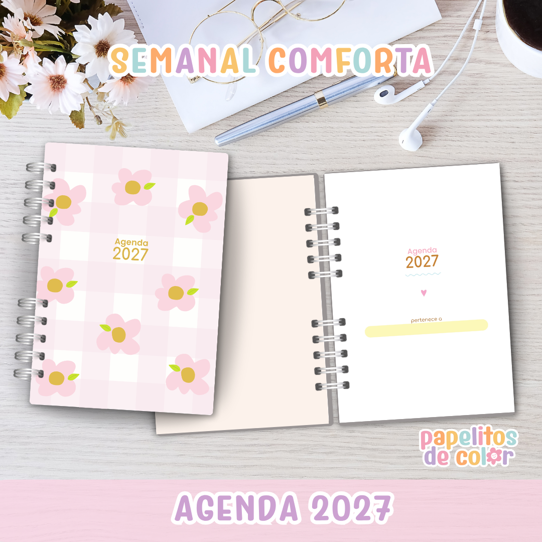 🌿✨ Agenda  Comforta  - Semanal 2027 📖💛