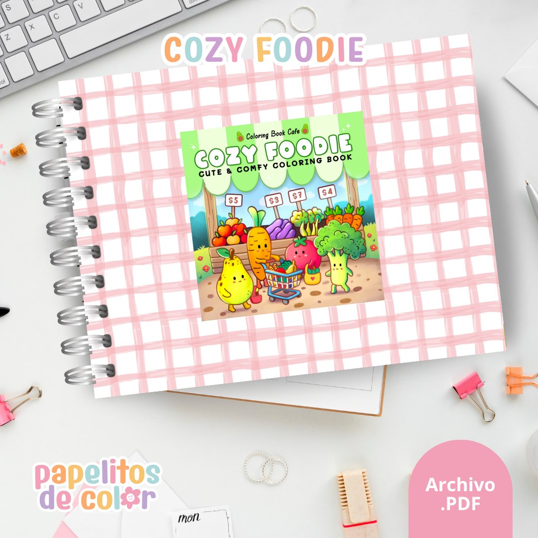 🍪✨ Cuaderno para pintar cozy foodie ✨🍩