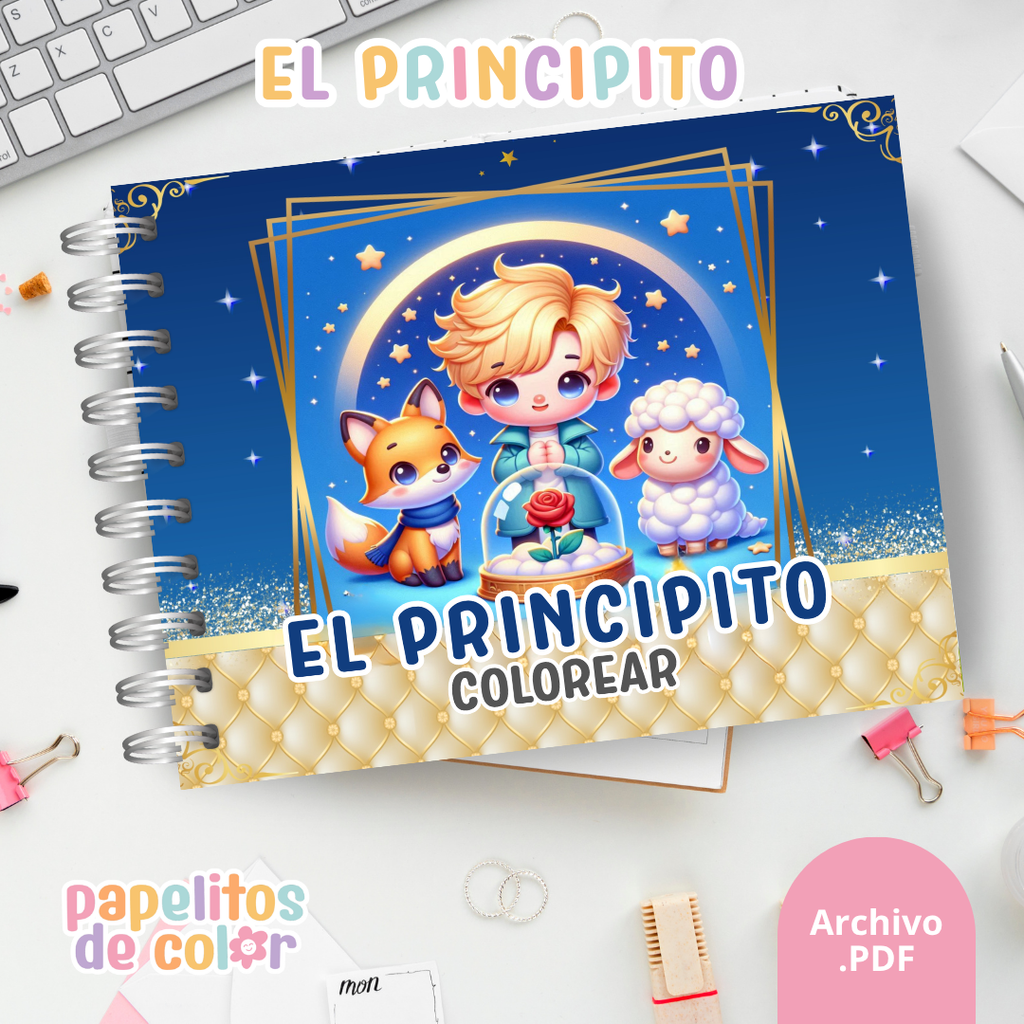 🌟🎶 Libro para pintar El Principito Vol. 2 🌙🎨