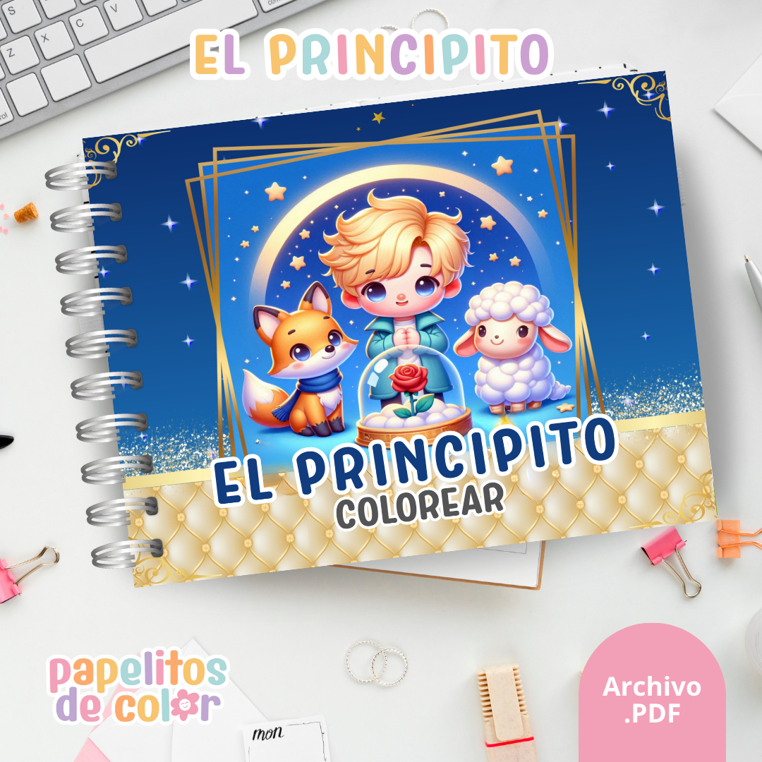 🌟🎶 Libro para pintar El Principito Vol. 2 🌙🎨