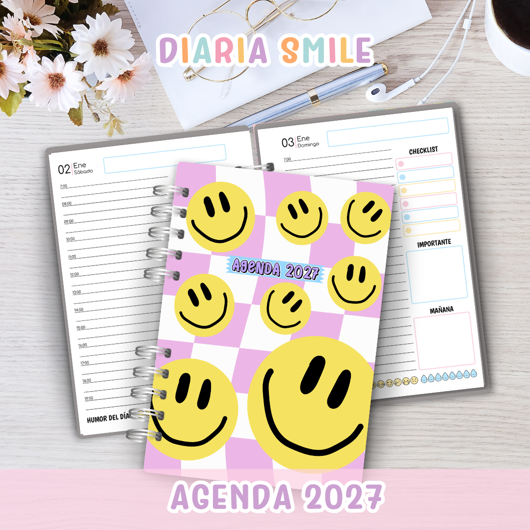 😊 Agenda Smile Diaria 2027  ✨