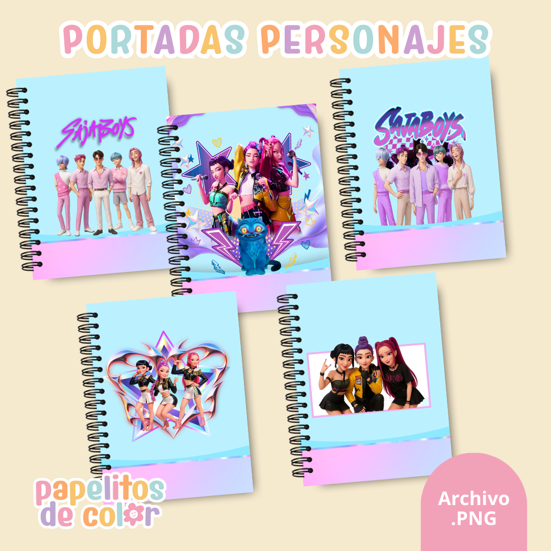 📚✨ Combo Portadas Personajes – Vol. 4 🎨💖