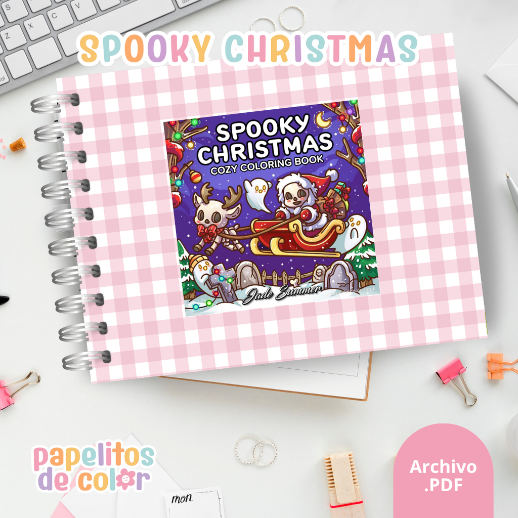 🎄👻 Cuaderno para pintar Spooky Christmas ✨🎨
