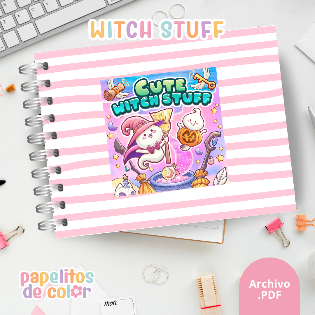 🪄🖤 Cuaderno para pintar Witch Stuff ✨🎨