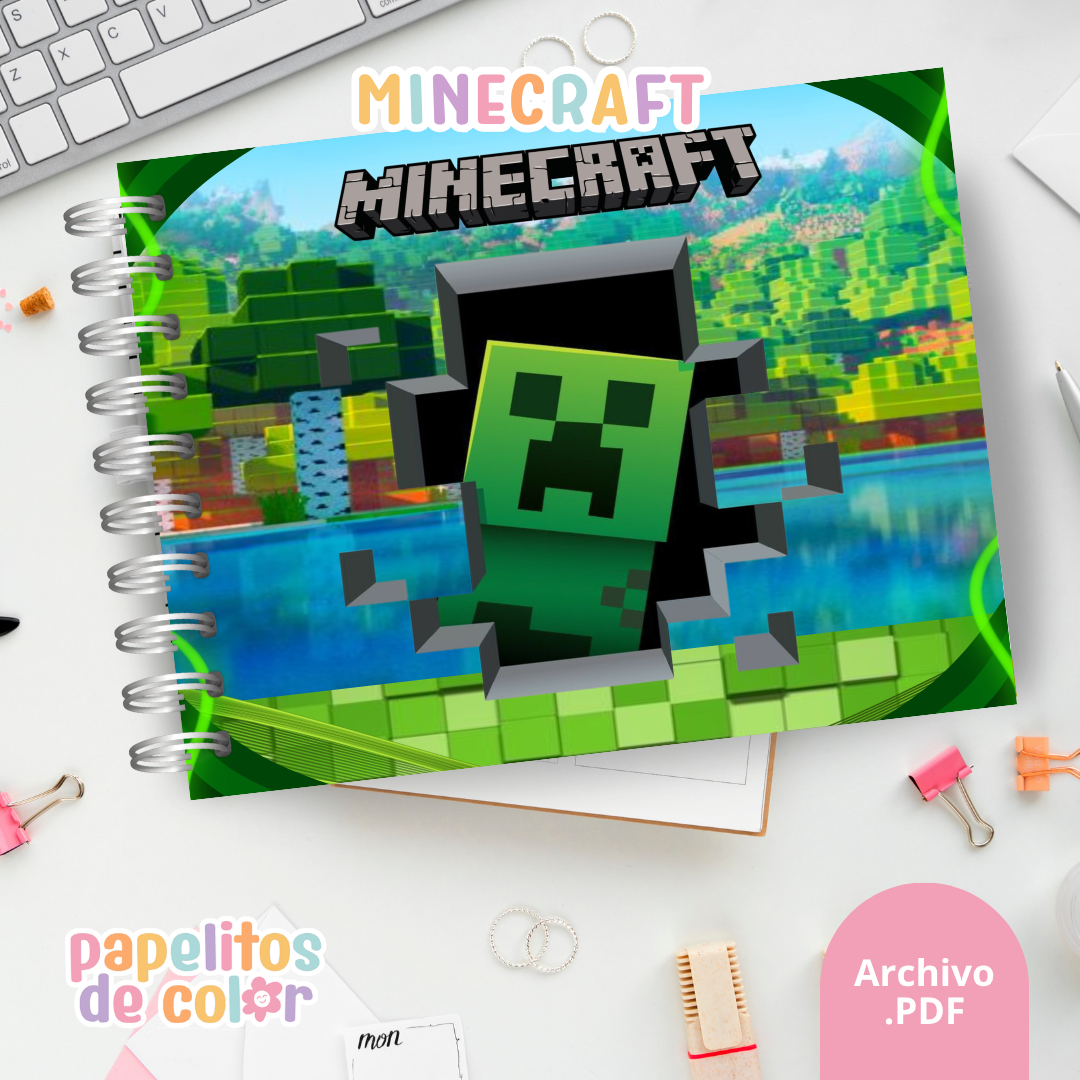⛏️🟩 Cuaderno para pintar Minecraft 🟩🎨