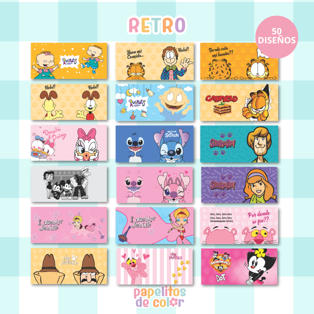 ☕🌈 Diseños para Tazas Infancia Retro ✨🧸