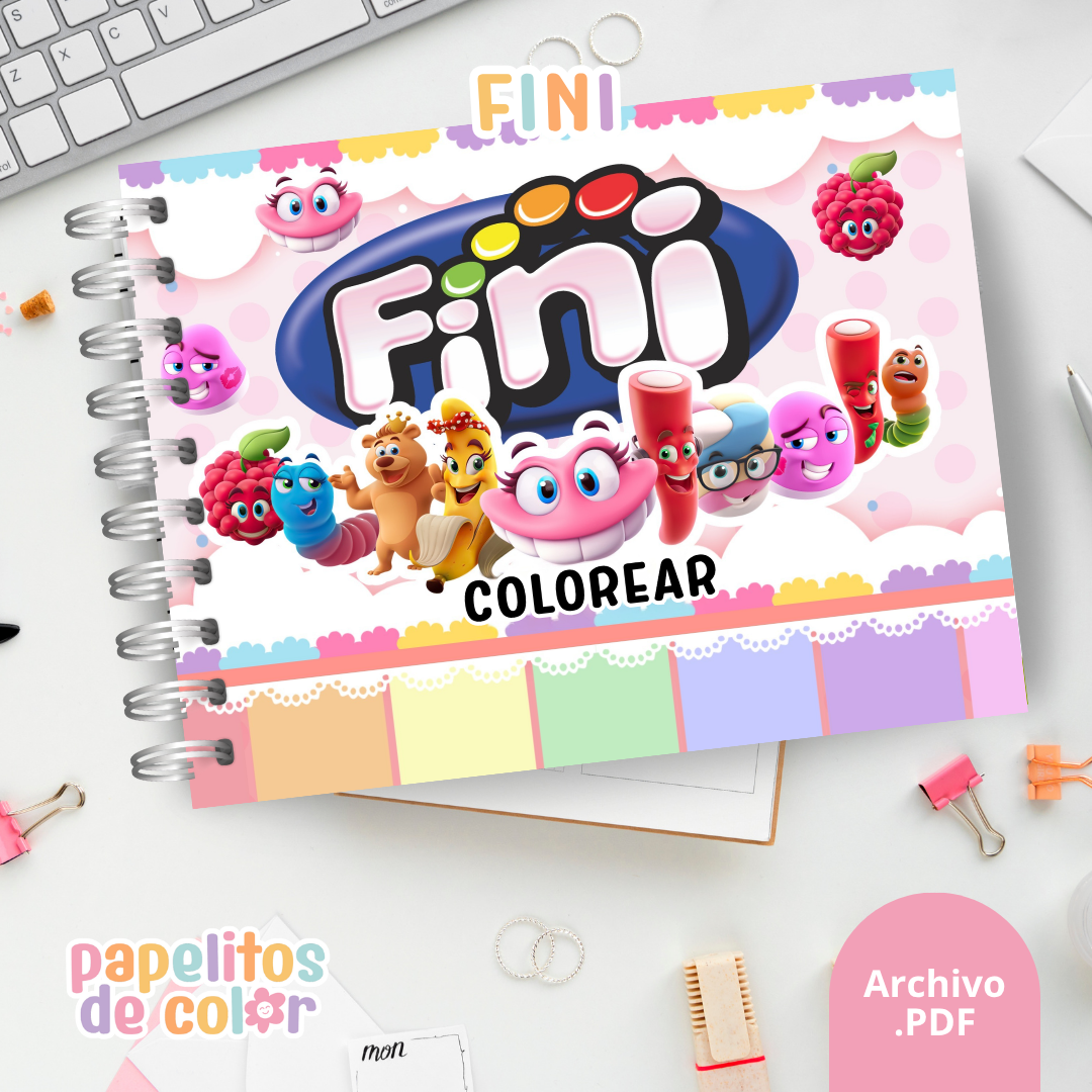 🍬 Libro para pintar Fini 🍬