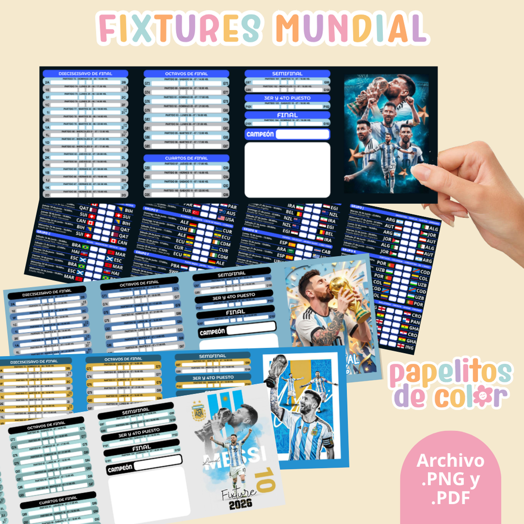 ⚽🐐Calendario Mundial 2026 Messi – Edición Exclusiva 🐐⚽