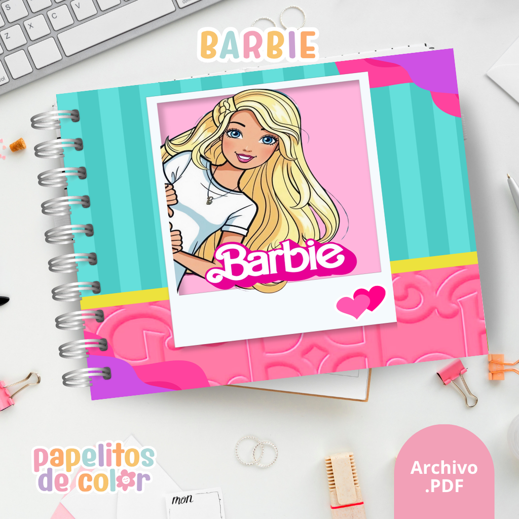 💖🎶 Libro para pintar Barbie 👗🎨