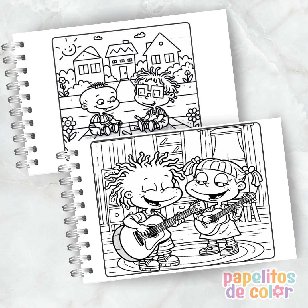 🎨 Libro para Pintar Rugrats 🖍️