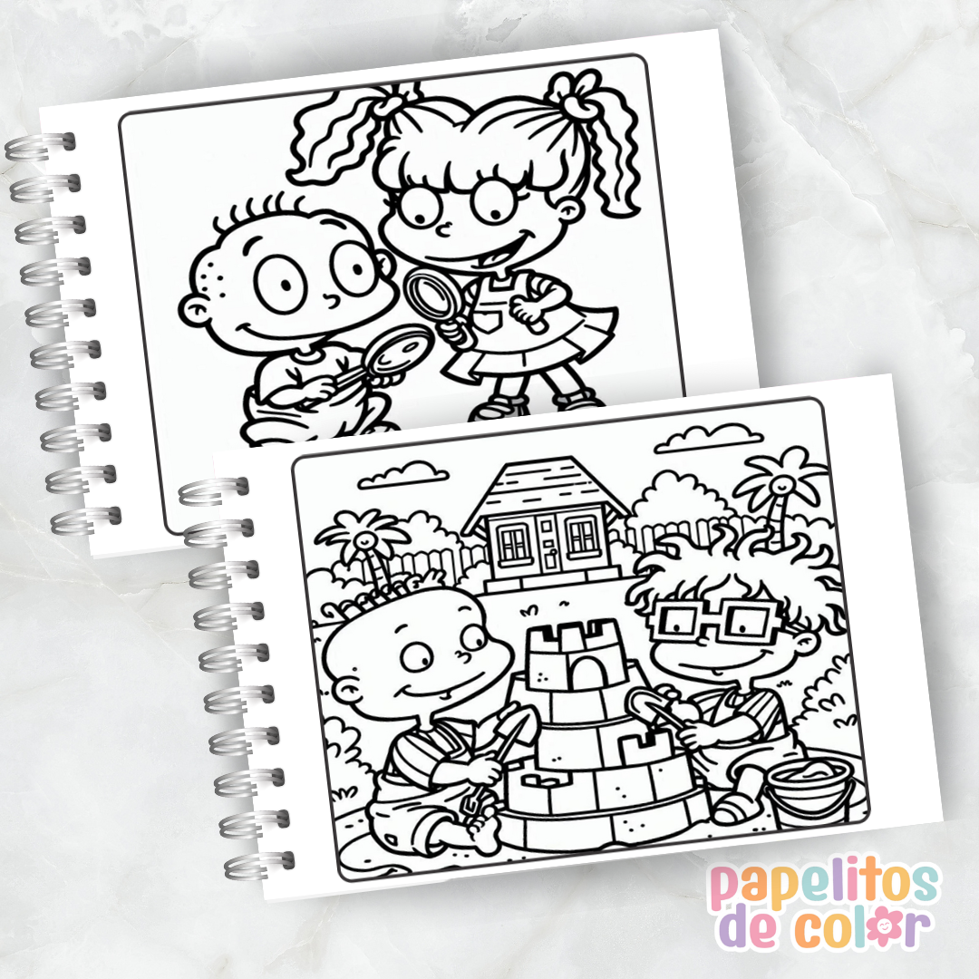 🎨 Libro para Pintar Rugrats 🖍️