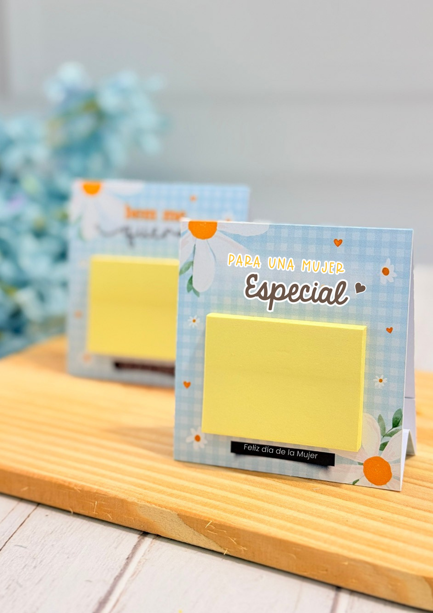 🌸 Porta Post It Día de la Mujer – Kit Flower 🌸📝
