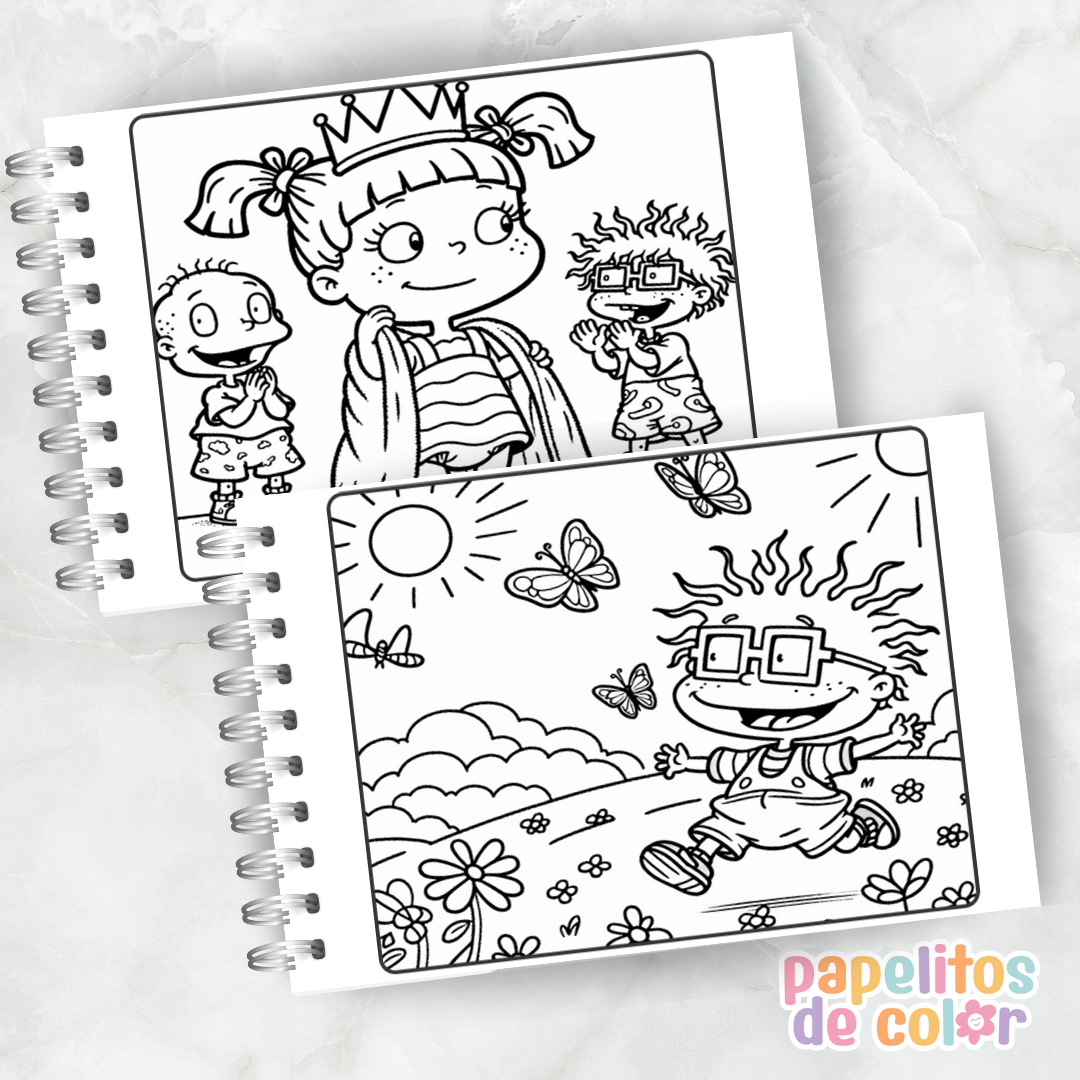 🎨 Libro para Pintar Rugrats 🖍️