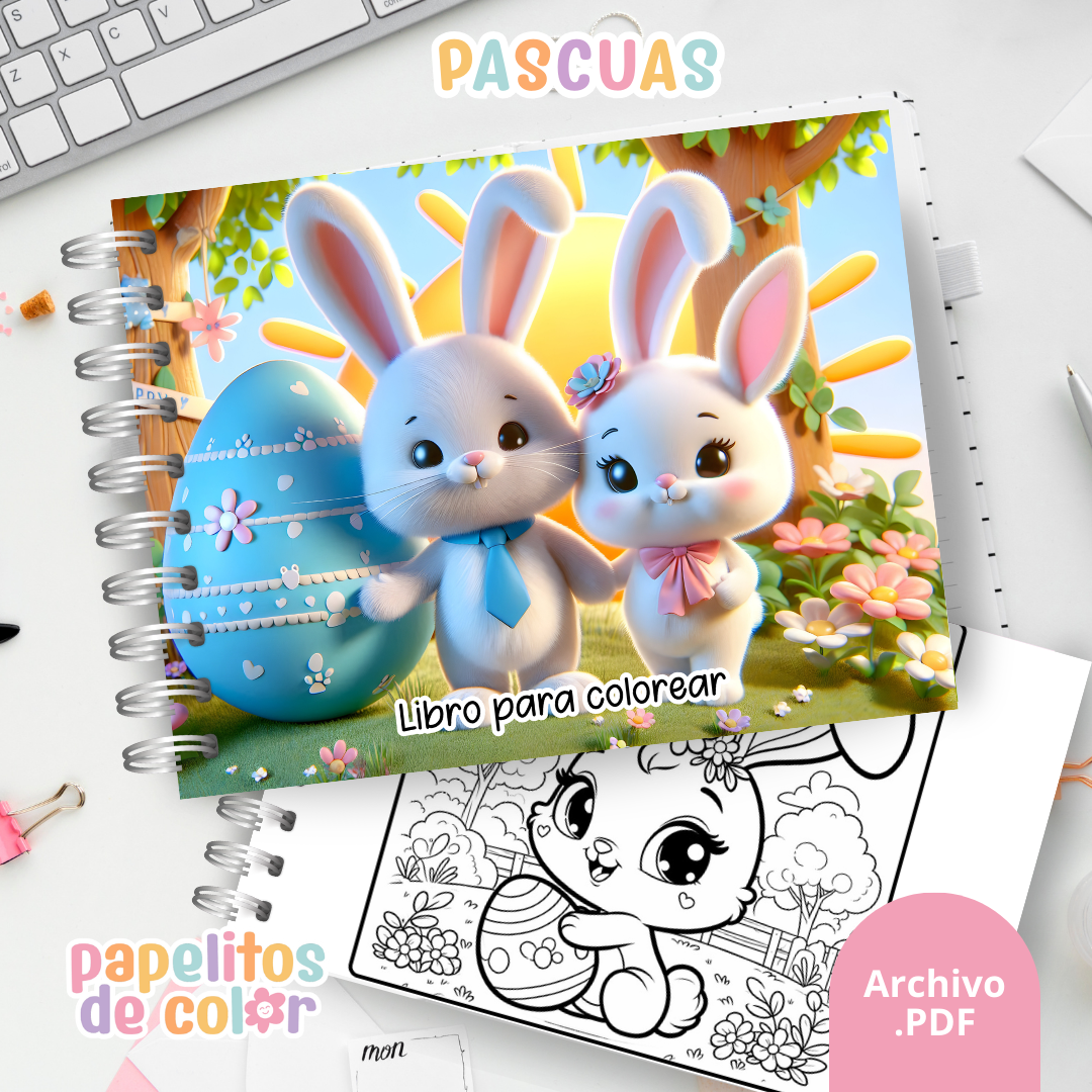 🐰✨ Libro para pintar de Pascuas✨🐰