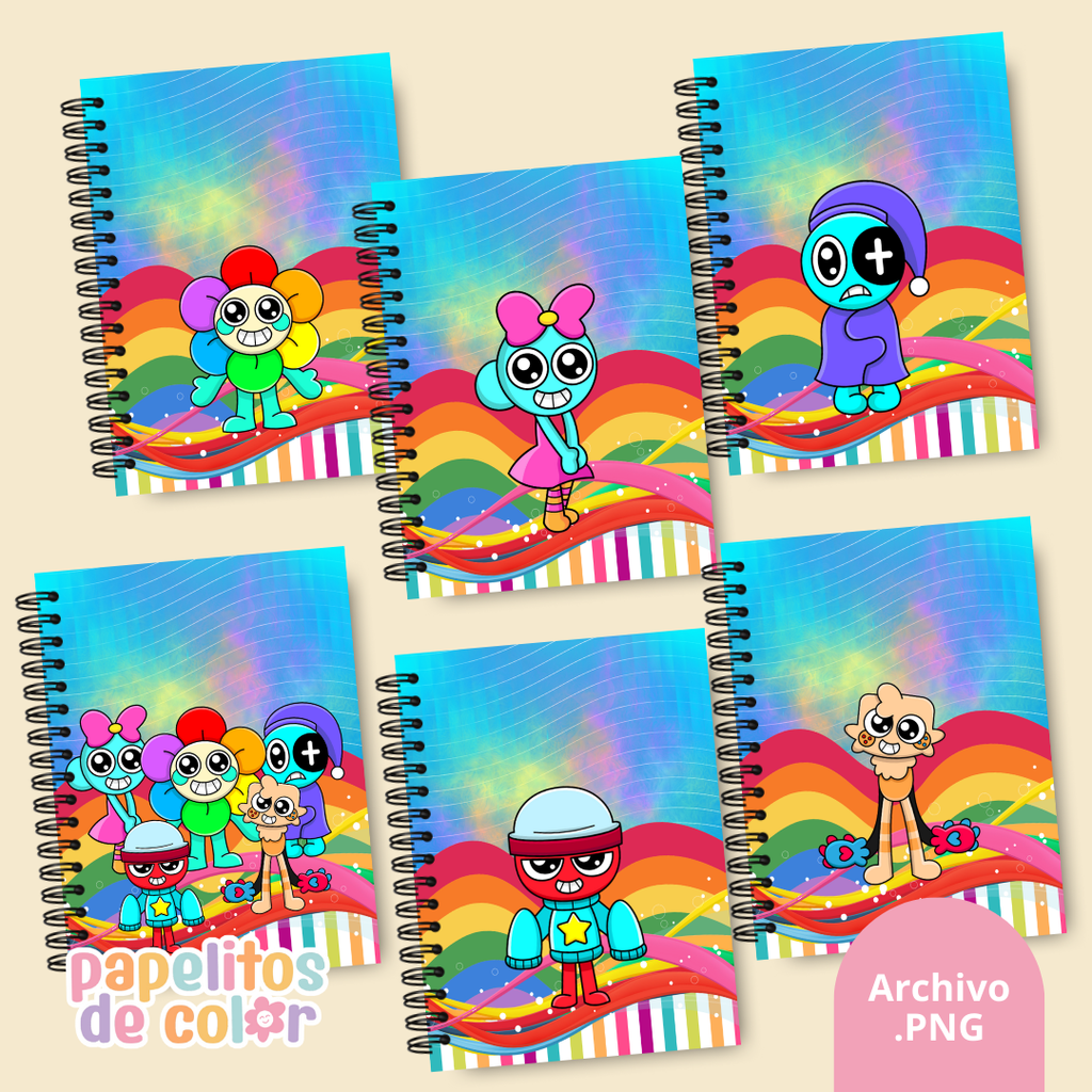 📚✨ Combo Portadas Personajes – Vol. 6 🎨💖