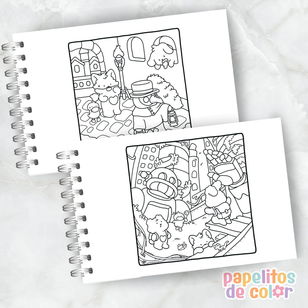 😄✨ Cuaderno para pintar tickle time ✨🎈