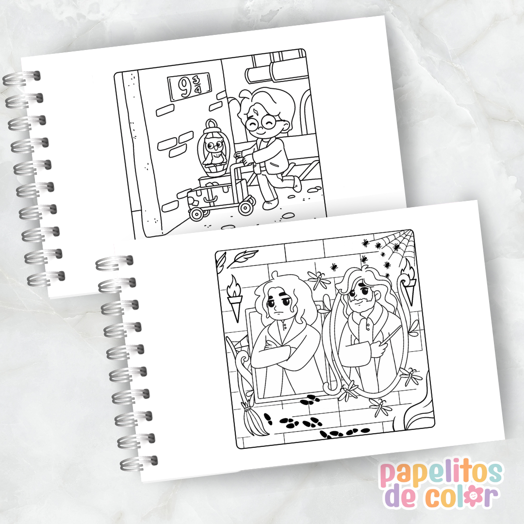 ⚡🎶 Libro para pintar Harry Potter Happy Colors 🧙‍♂️🎨