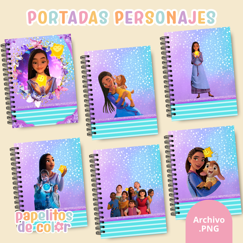 📚✨ Combo Portadas Personajes – Vol. 14 🌟🎨