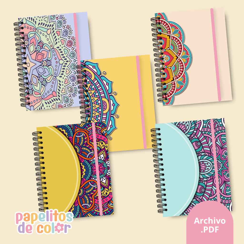 🌀 Pack 25 Portadas Mandalas