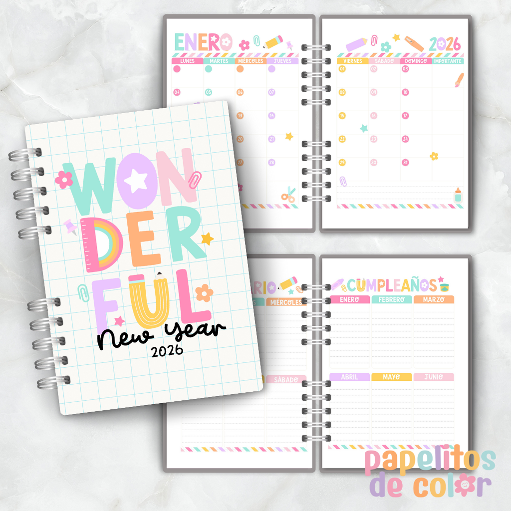 Agenda Wonderfull 2026  🌟✨