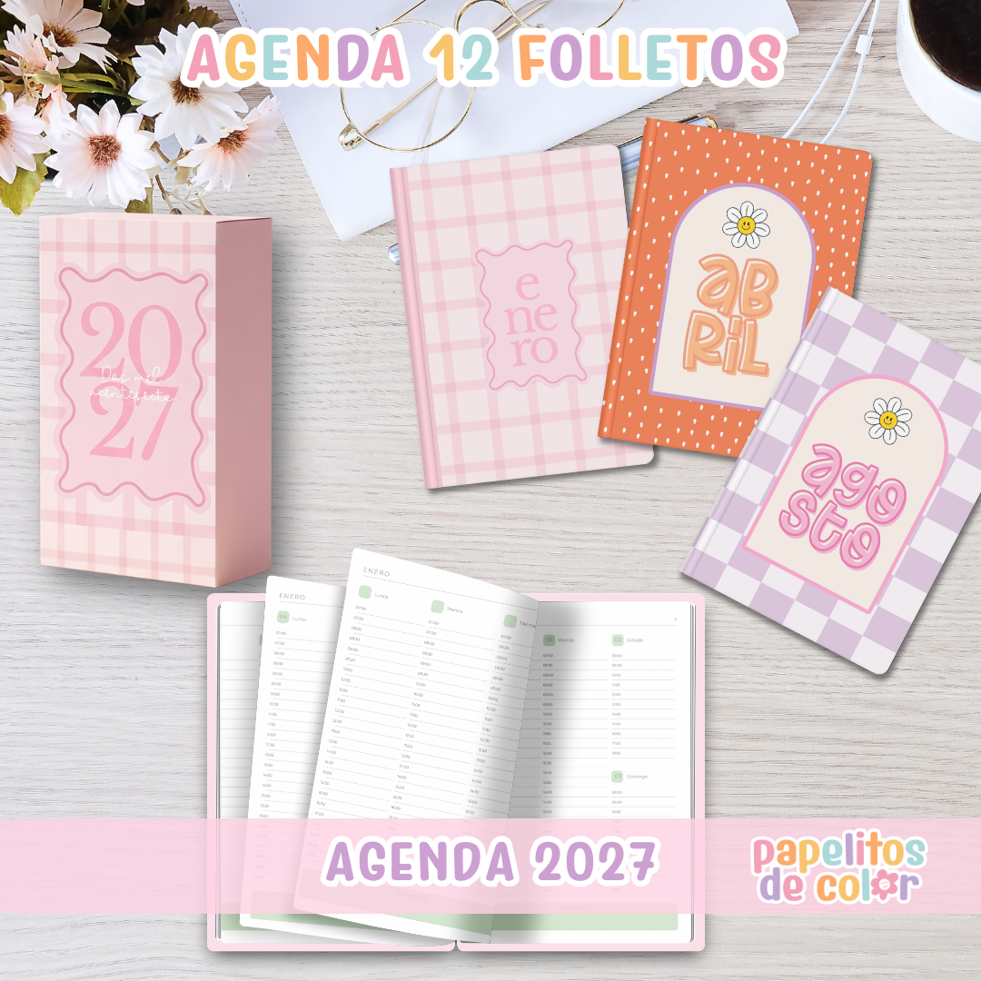 🌷 Agenda Delicada – Estilo Folleto 2027 🌷
