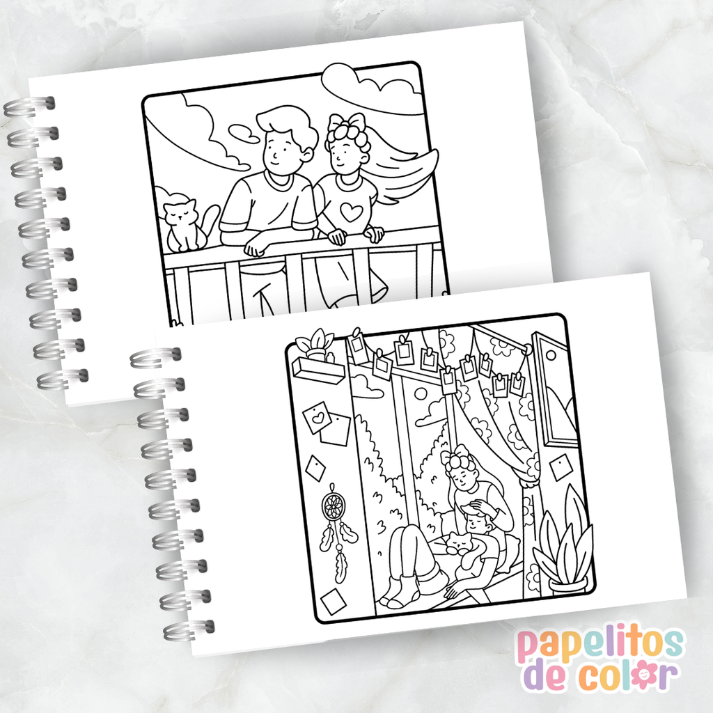 🐱 Cuaderno para Pintar Purr Moments✨