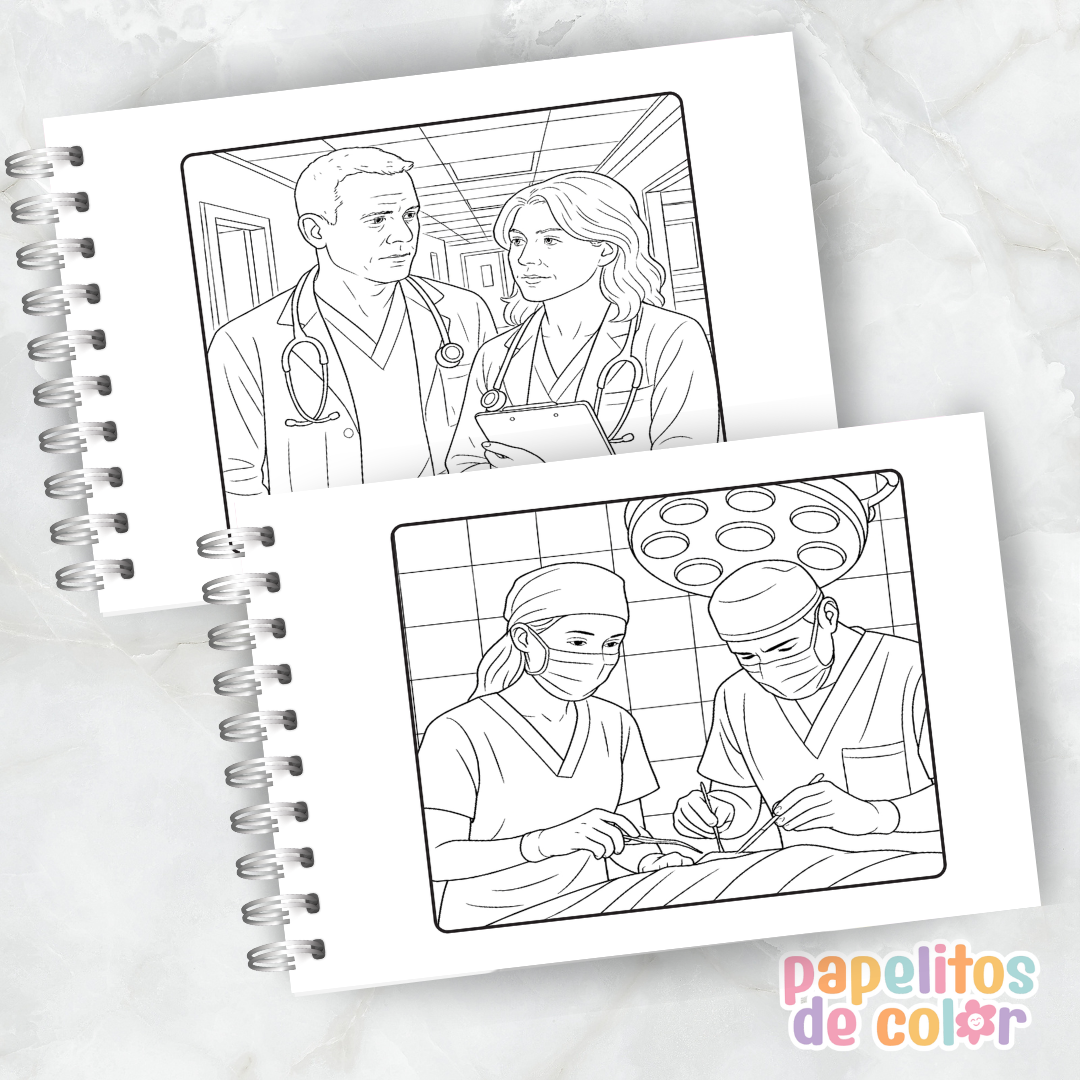 💙🏥 Libro para pintar Grey’s Anatomy 🏥💙