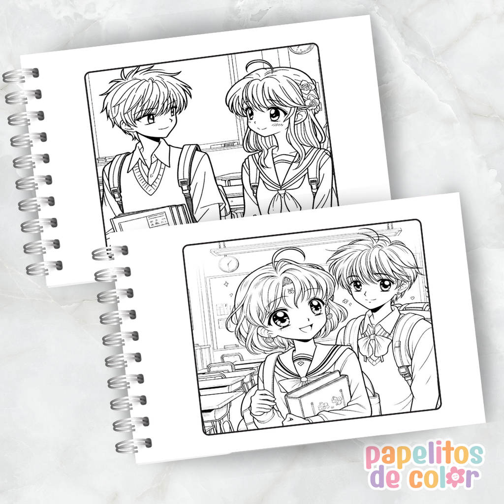 🎨 Libro para Pintar de Sakura 🌸✨