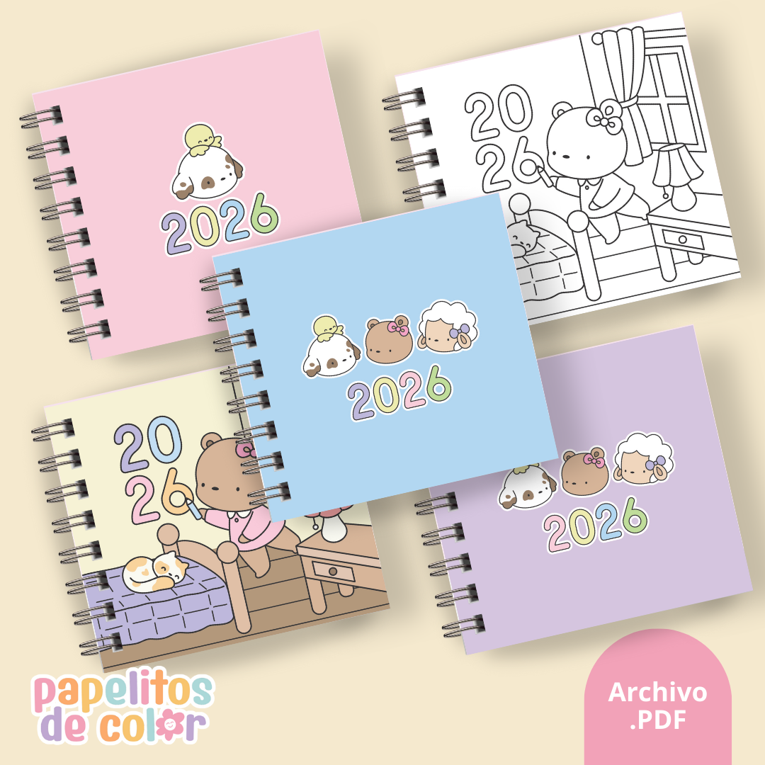 Pack 25 Portadas Agendas – Bobbie Goods (15x15 cm)