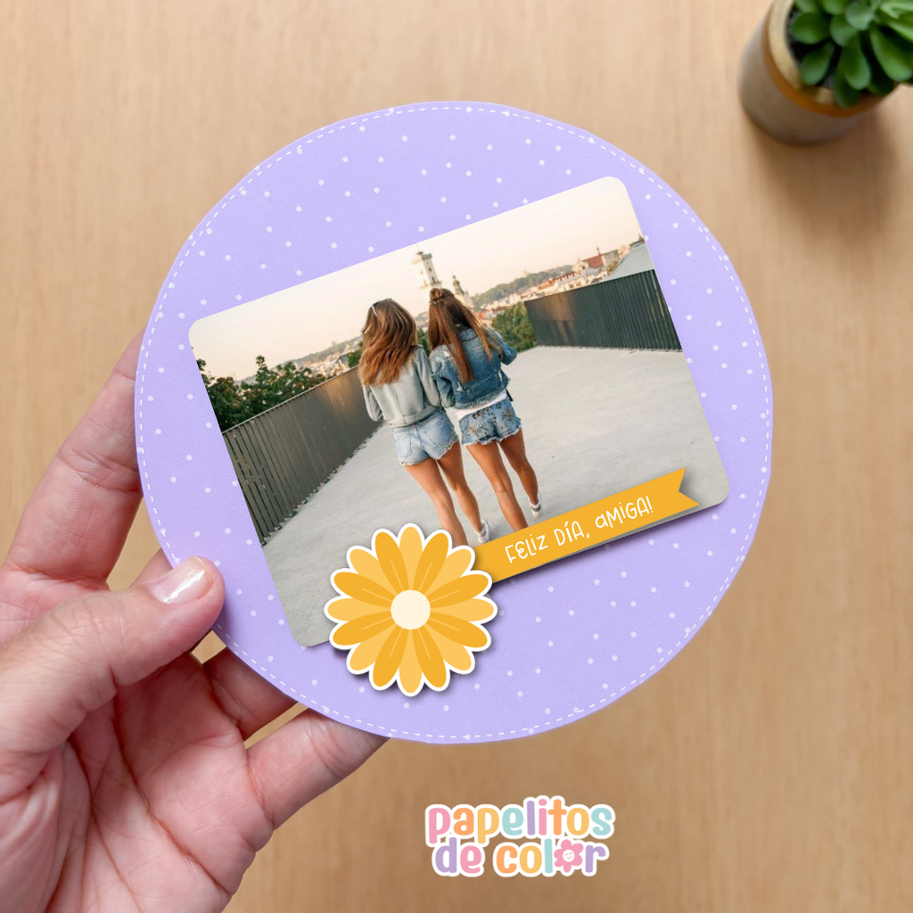💛 Porta Retratos Imprimibles - Día del Amigo