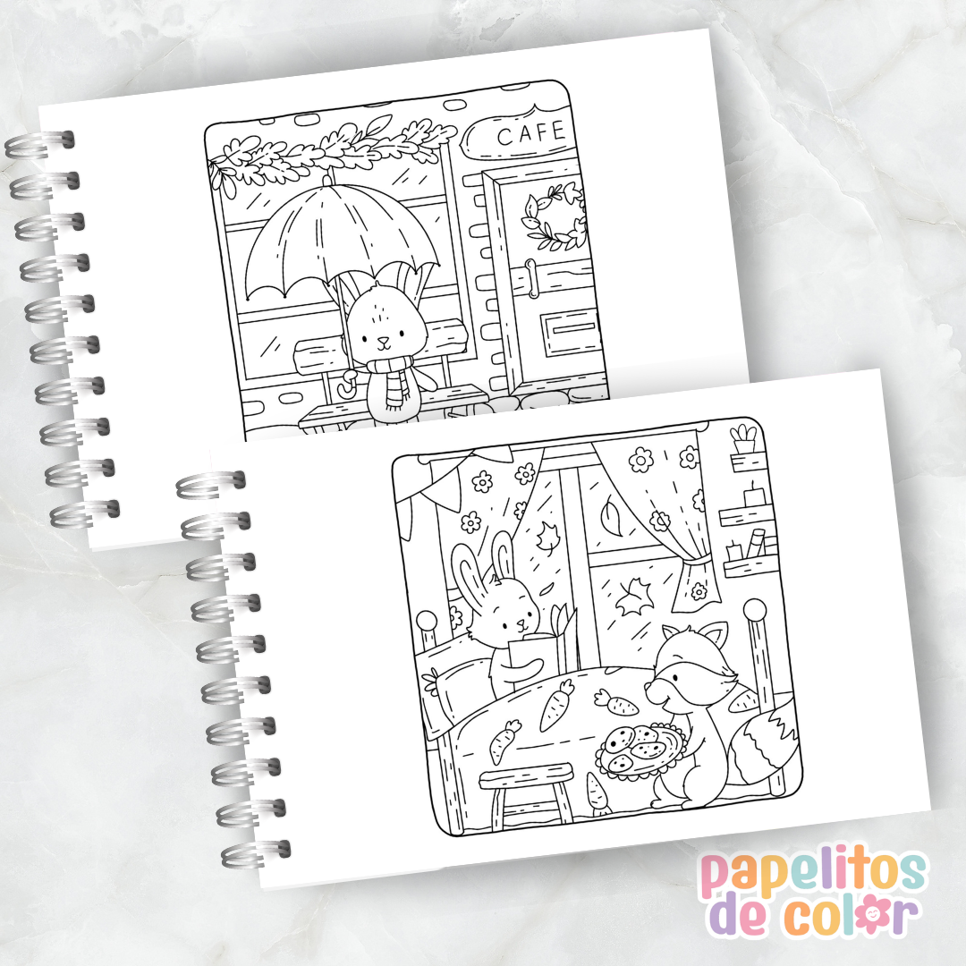 🍂 Cuaderno para Pintar Autumn Hygge✨