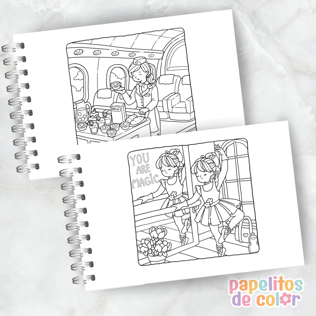 🌸🧘‍♀️ Cuaderno para pintar Mindful Girl ✨🎨