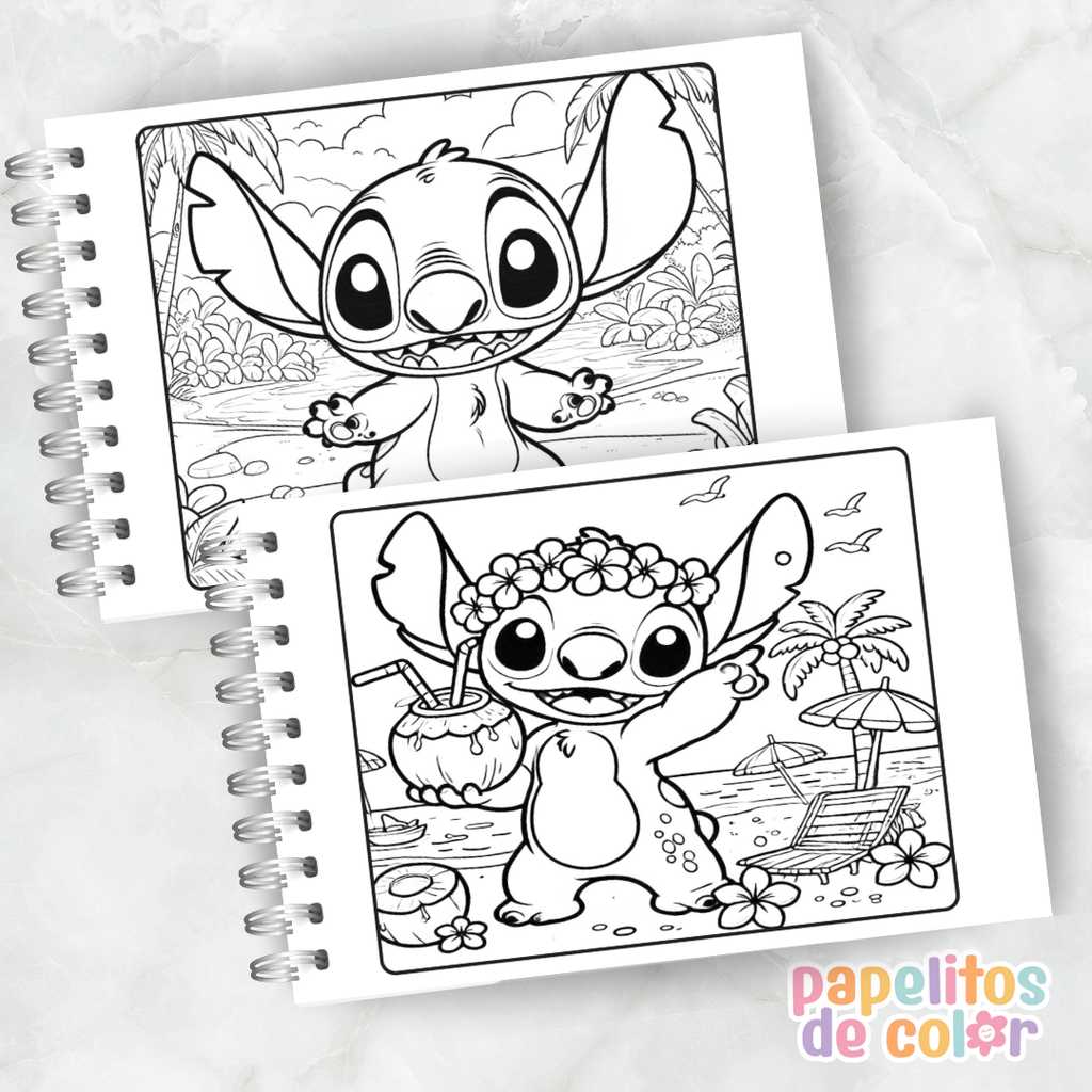 💙 Libro para Pintar – Stitch Cute